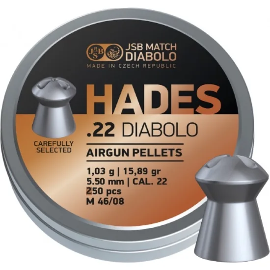 【送料550円】JSB DIABOLO HADES 5.5mm 15.89gr 250発入