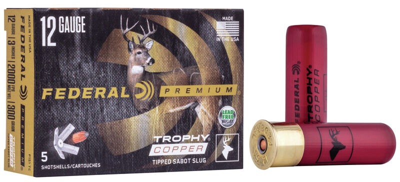 【狩猟用装弾】FEDERAL P151TC TROPHY COPPER 銅サボット 12GA (3インチ)