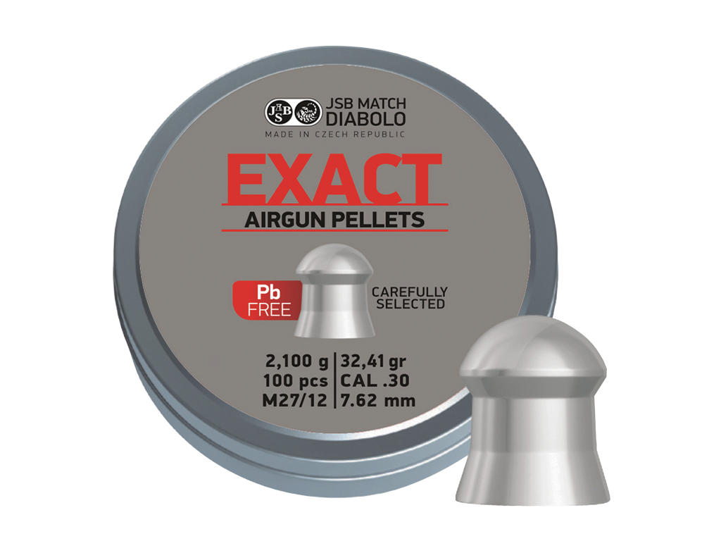 【送料550円】JSB DIABOLO EXACT 7.62mm 32.41gr 100発入 非鉛弾