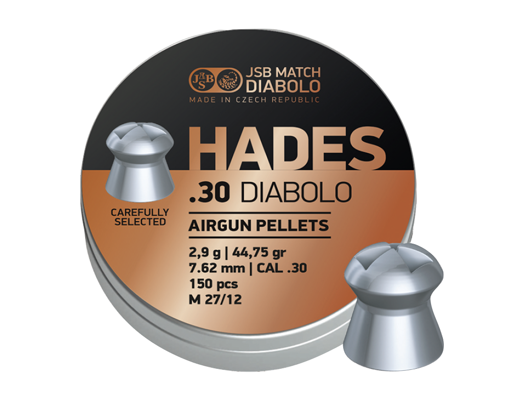 【送料550円】JSB DIABOLO HADES 7.62mm 44.75gr 150発入