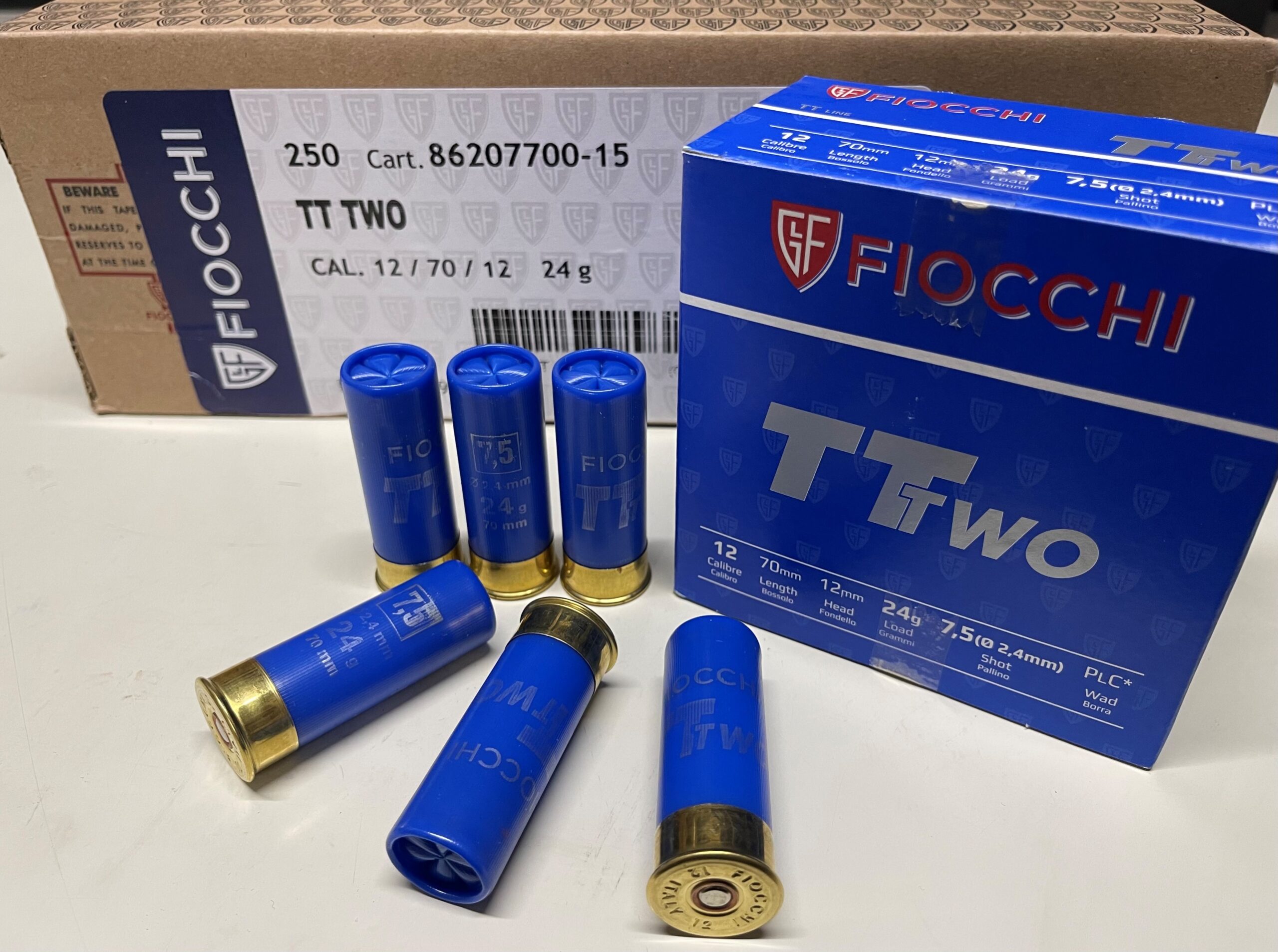 【射撃用装弾】FIOCCHI TT TWO 7.5号 24g 12GA